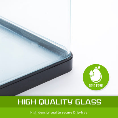 Dynamic Power Aquarium Fish Tank 30L Curved Glass RGB LED-Pet Care &gt; Aquarium-PEROZ Accessories