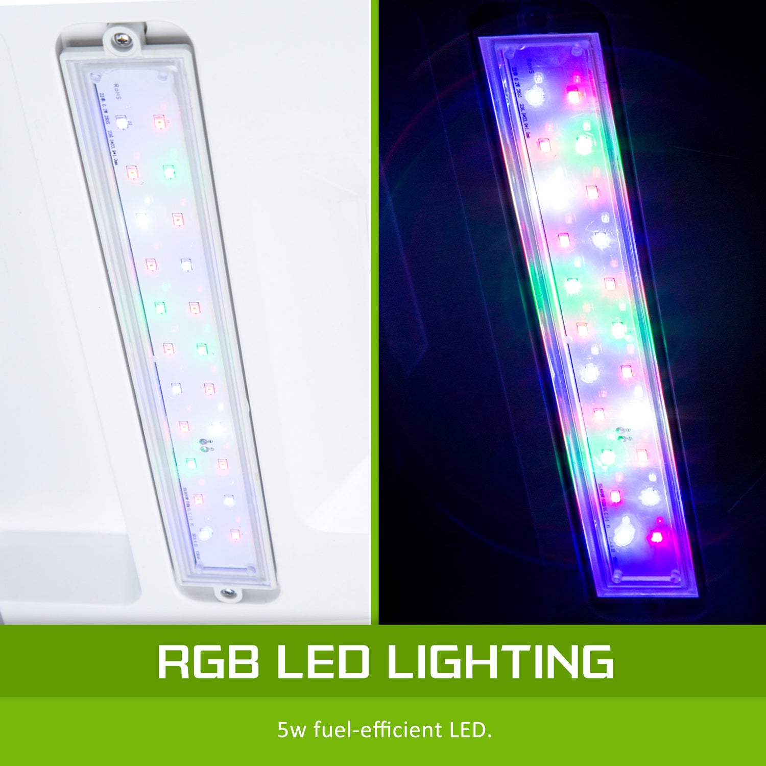 Dynamic Power Aquarium Fish Tank 30L Curved Glass RGB LED-Pet Care &gt; Aquarium-PEROZ Accessories