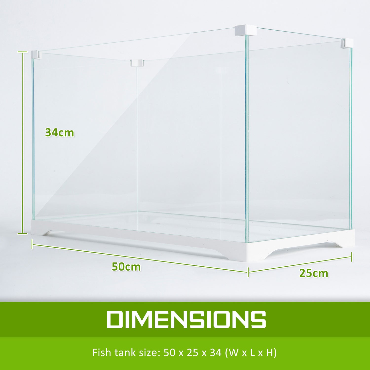 Dynamic Power Aquarium Fish Tank 39L Starfire Glass-Pet Care &gt; Aquarium-PEROZ Accessories