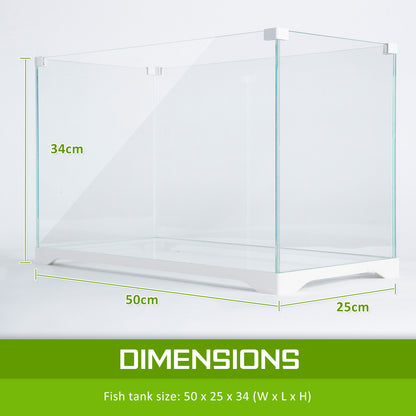 Dynamic Power Aquarium Fish Tank 39L Starfire Glass-Pet Care &gt; Aquarium-PEROZ Accessories