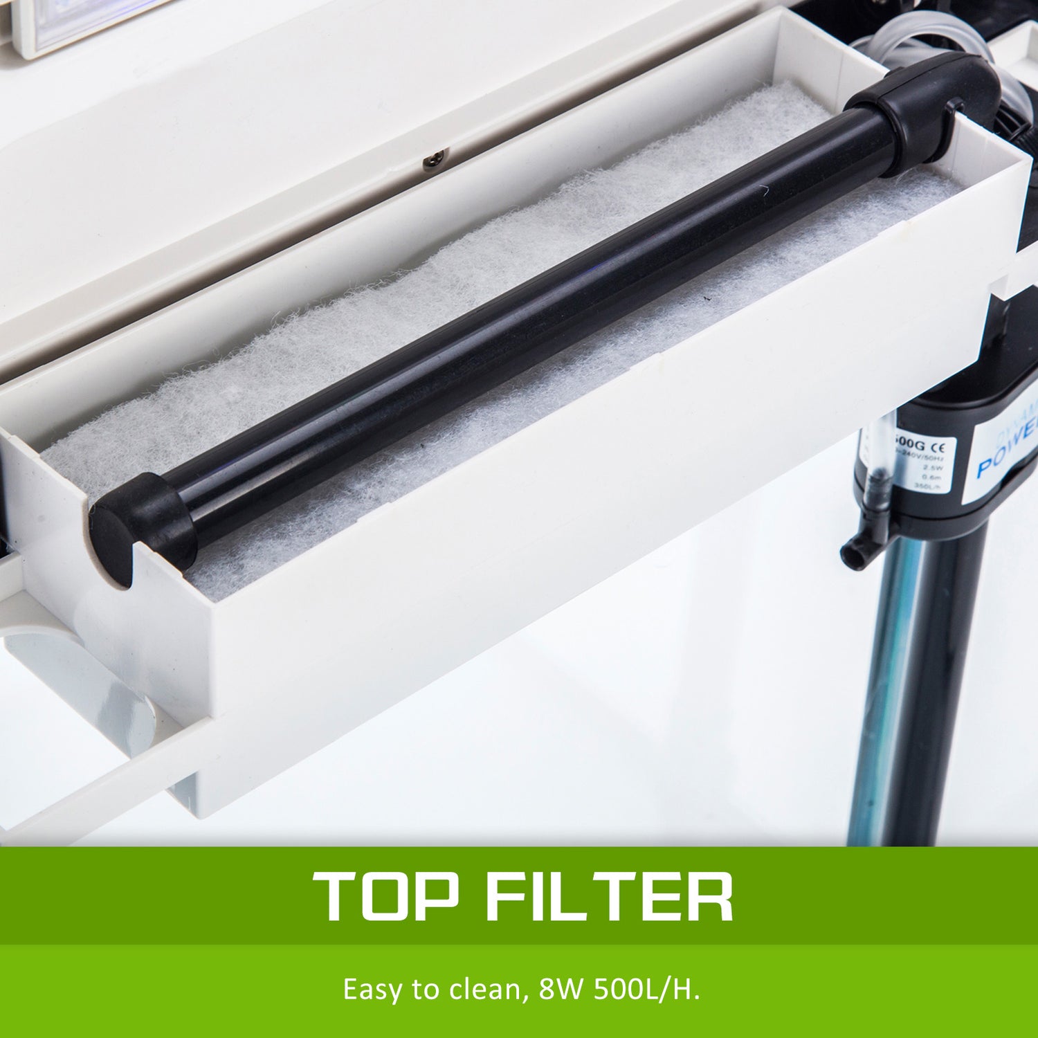 Dynamic Power Aquarium Fish Tank 52L Curved Glass RGB LED-Pet Care &gt; Aquarium-PEROZ Accessories