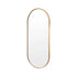 La Bella Gold Wall Mirror Oval Aluminum Frame Makeup Decor Bathroom Vanity 45x100cm-Health & Beauty > Makeup Mirrors-PEROZ Accessories