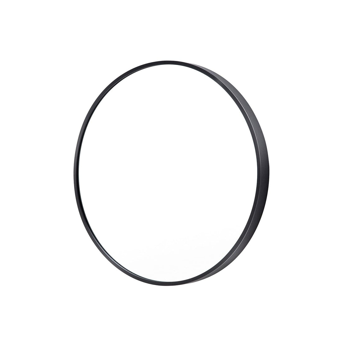 La Bella Black Wall Mirror Round Aluminum Frame Makeup Decor Bathroom Vanity 50cm-Health &amp; Beauty &gt; Makeup Mirrors-PEROZ Accessories