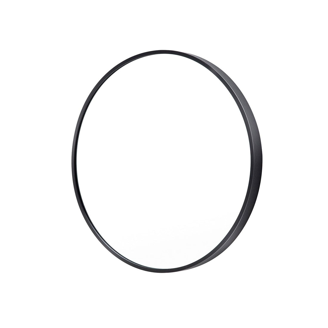 La Bella Black Wall Mirror Round Aluminum Frame Makeup Decor Bathroom Vanity 60cm-Health &amp; Beauty &gt; Makeup Mirrors-PEROZ Accessories