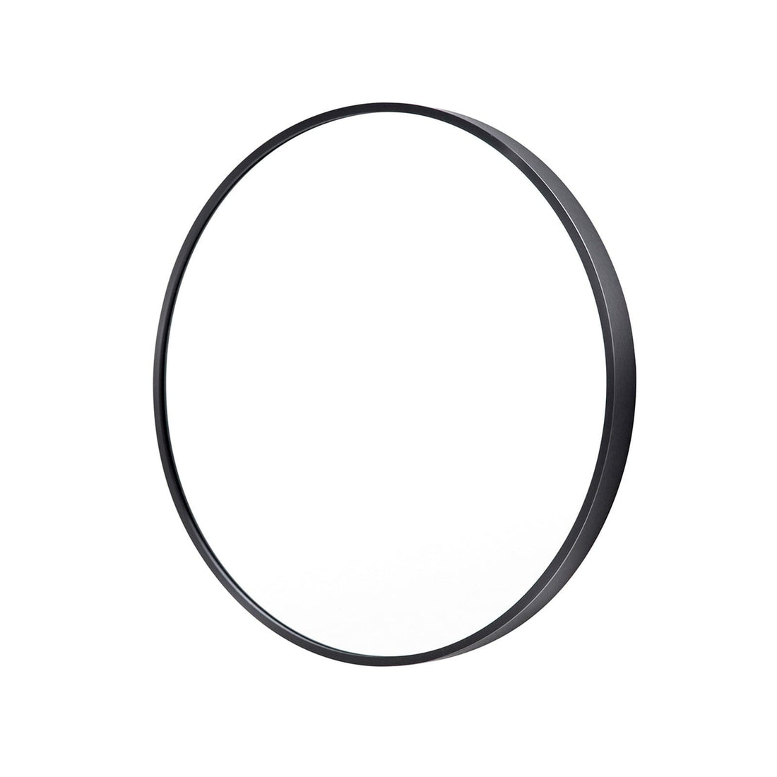 La Bella Black Wall Mirror Round Aluminum Frame Makeup Decor Bathroom Vanity 70cm-Health &amp; Beauty &gt; Makeup Mirrors-PEROZ Accessories