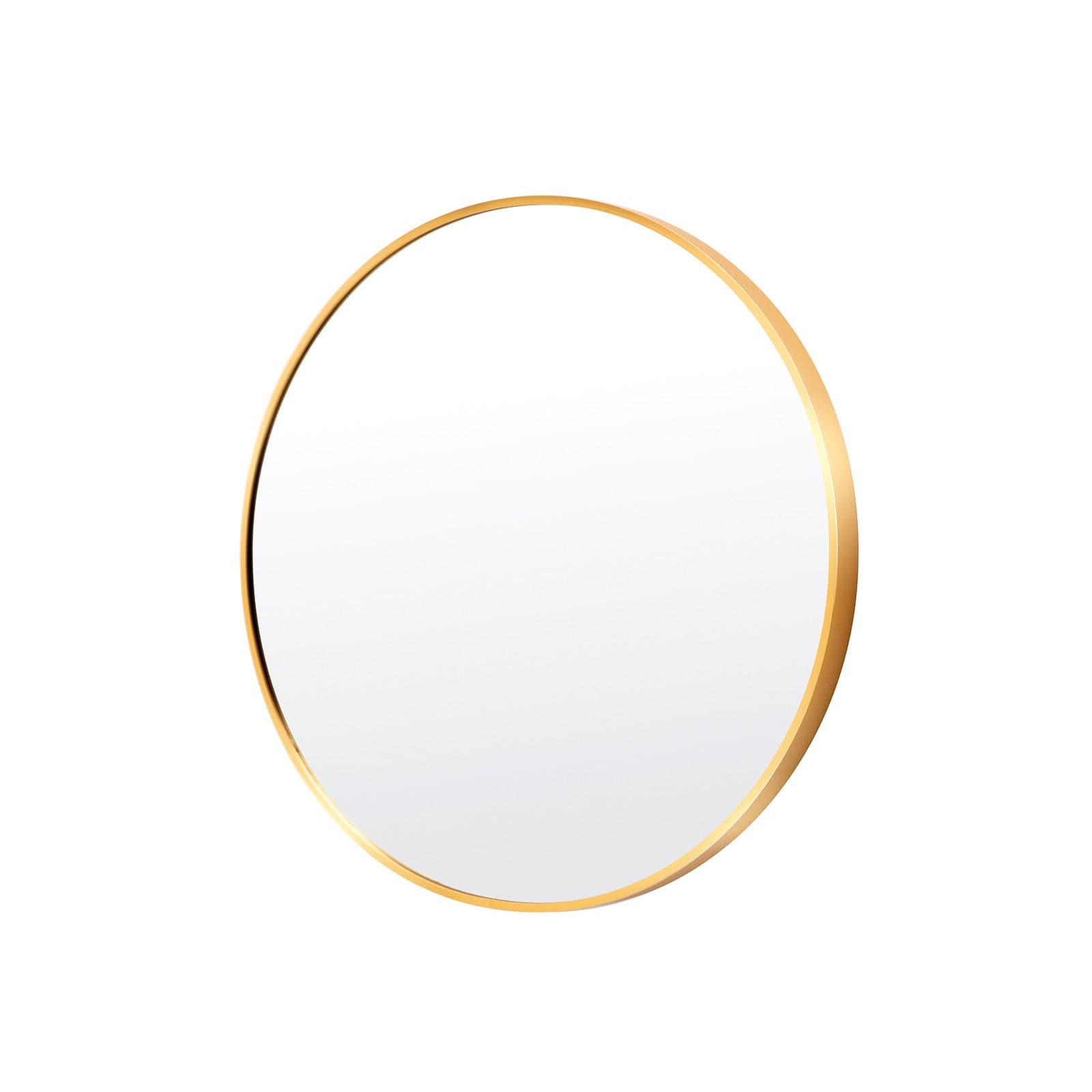La Bella Gold Wall Mirror Round Aluminum Frame Makeup Decor Bathroom Vanity 50cm-Health &amp; Beauty &gt; Makeup Mirrors-PEROZ Accessories