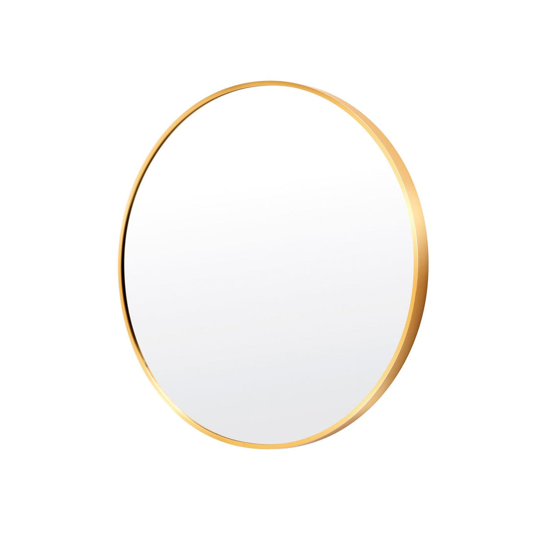 La Bella Gold Wall Mirror Round Aluminum Frame Makeup Decor Bathroom Vanity 60cm-Health &amp; Beauty &gt; Makeup Mirrors-PEROZ Accessories
