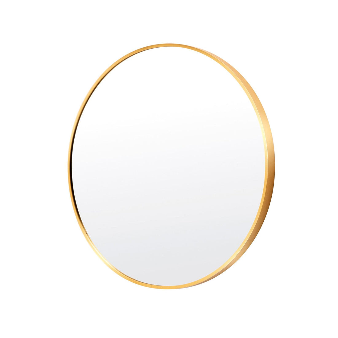La Bella Gold Wall Mirror Round Aluminum Frame Makeup Decor Bathroom Vanity 70cm-Health &amp; Beauty &gt; Makeup Mirrors-PEROZ Accessories
