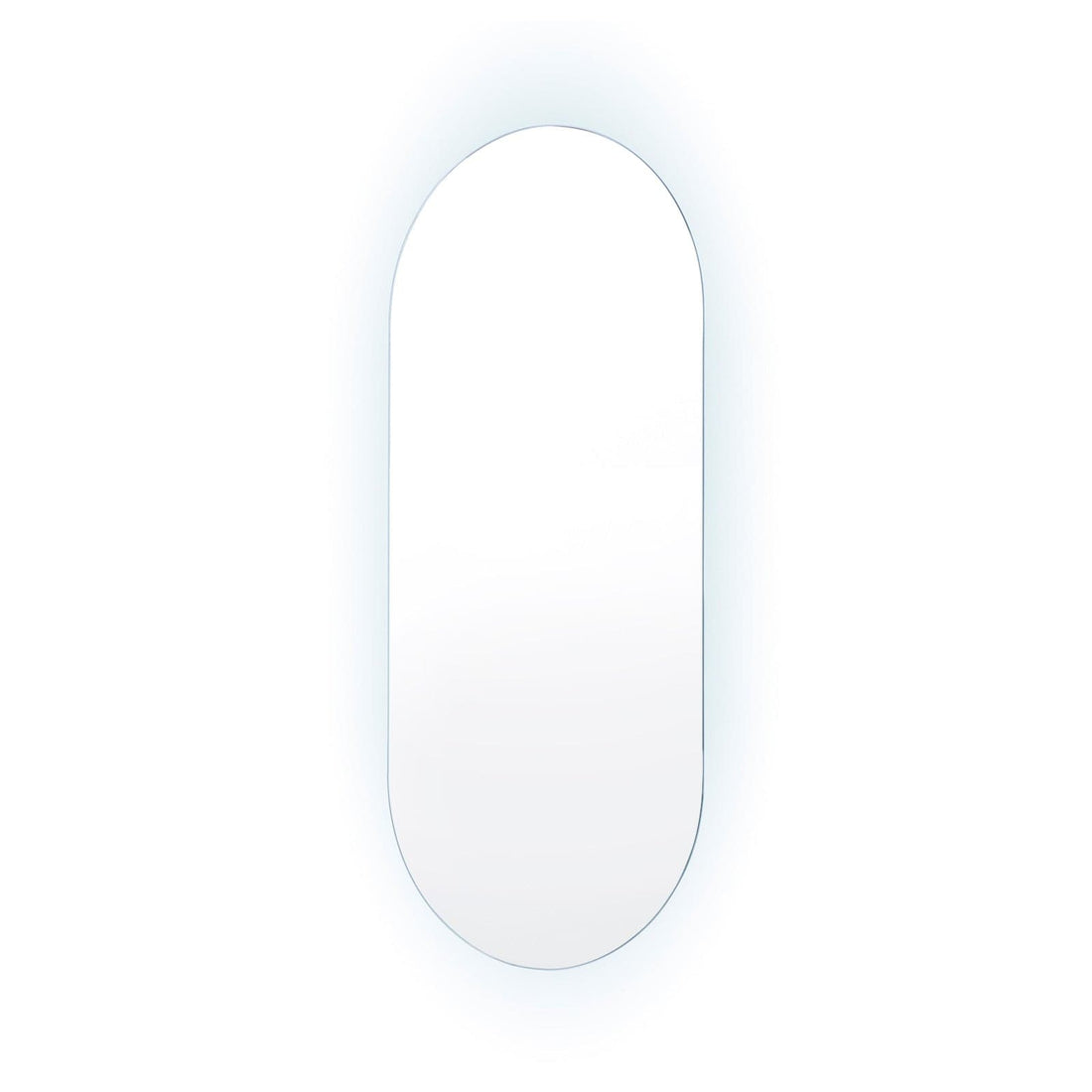 La Bella LED Wall Mirror Oval Touch Anti-Fog Makeup Decor Bathroom Vanity 45 x 100cm-Health &amp; Beauty &gt; Makeup Mirrors-PEROZ Accessories