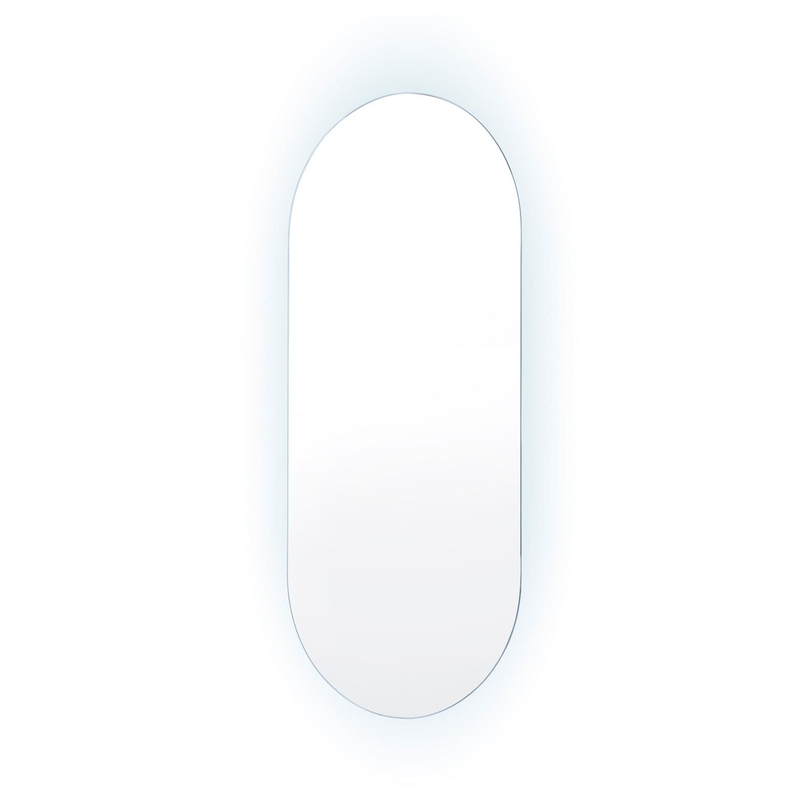 La Bella LED Wall Mirror Oval Touch Anti-Fog Makeup Decor Bathroom Vanity 45 x 100cm-Health &amp; Beauty &gt; Makeup Mirrors-PEROZ Accessories