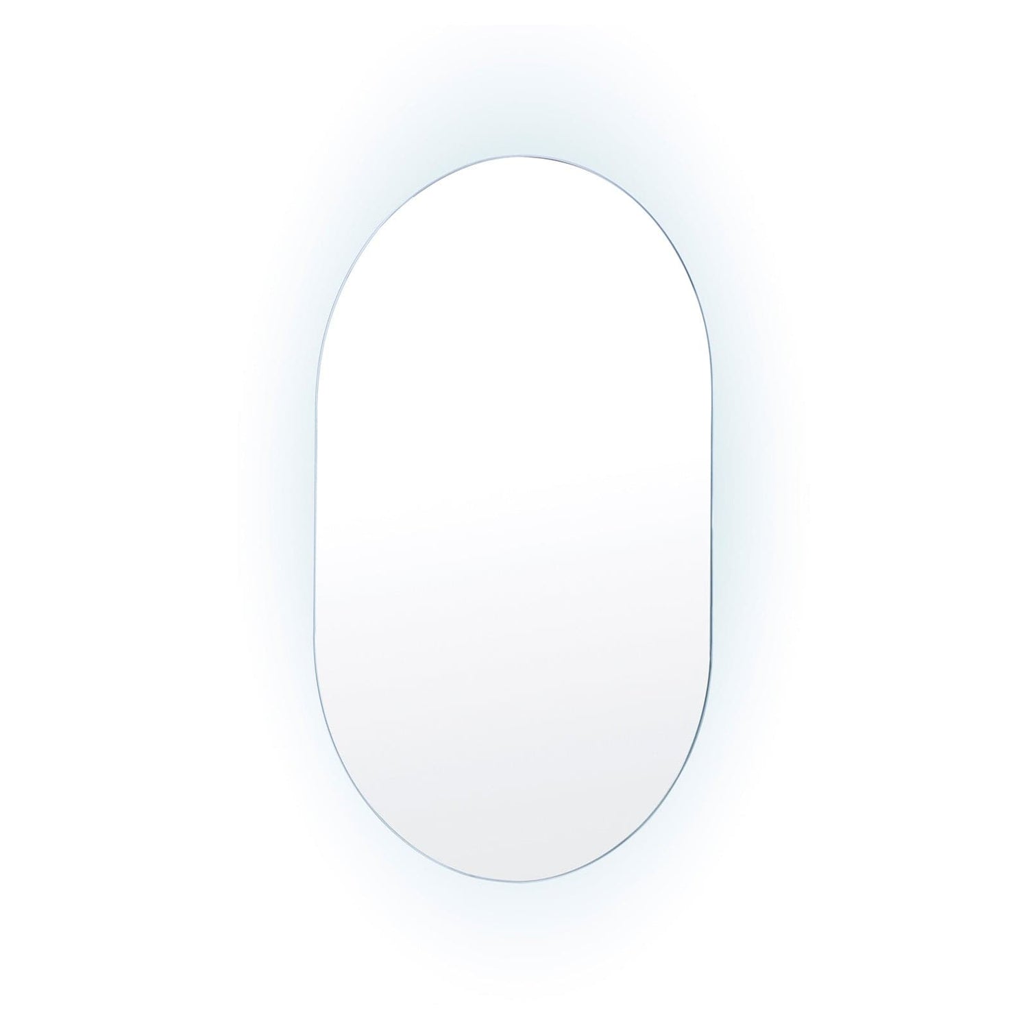 La Bella LED Wall Mirror Oval Touch Anti-Fog Makeup Decor Bathroom Vanity 50 x 75cm-Health &amp; Beauty &gt; Makeup Mirrors-PEROZ Accessories