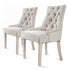 La Bella 2 Set Cream French Provincial Dining Chair Amour Oak Leg-Furniture > Bar Stools & Chairs-PEROZ Accessories