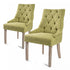 La Bella 2 Set Green French Provincial Dining Chair Amour Oak Leg-Furniture > Bar Stools & Chairs-PEROZ Accessories
