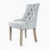 La Bella Grey French Provincial Dining Chair Amour Oak Leg-Furniture > Bar Stools & Chairs-PEROZ Accessories
