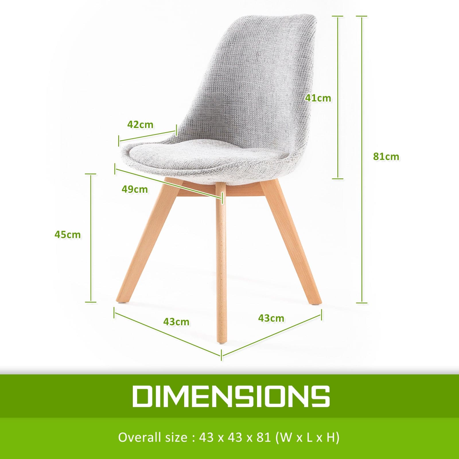 La Bella 2 Set Grey Retro Dining Cafe Chair Padded Seat-Furniture &gt; Bar Stools &amp; Chairs-PEROZ Accessories