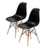 La Bella 2 Set Black Retro Dining Cafe Chair DSW PP-Furniture > Bar Stools & Chairs-PEROZ Accessories