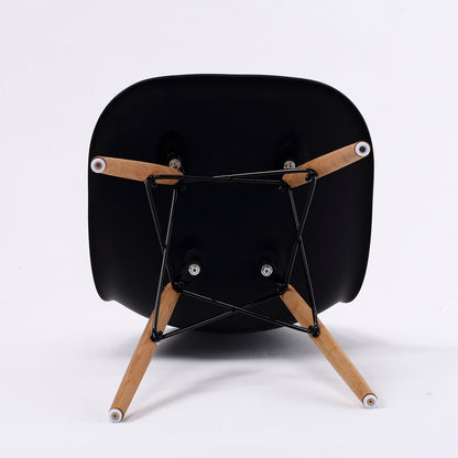 La Bella 2 Set Black Retro Dining Cafe Chair DSW PP-Furniture &gt; Bar Stools &amp; Chairs-PEROZ Accessories