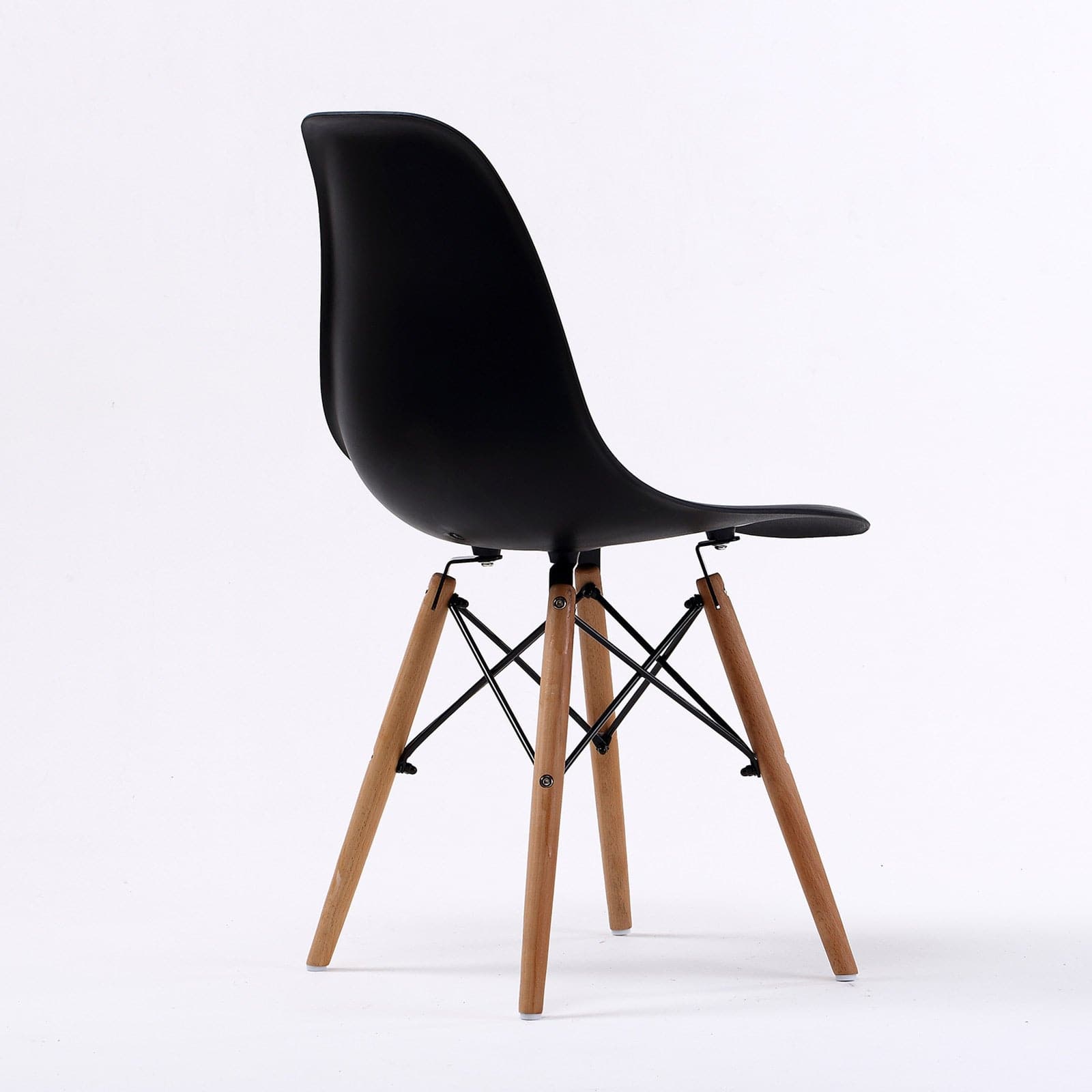 La Bella 2 Set Black Retro Dining Cafe Chair DSW PP-Furniture &gt; Bar Stools &amp; Chairs-PEROZ Accessories