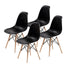 La Bella 4 Set Black Retro Dining Cafe Chair DSW PP-Furniture > Bar Stools & Chairs-PEROZ Accessories