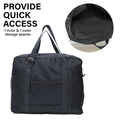 KOELE Navy Shopper Bag Travel Duffle Bag Foldable Laptop Luggage KO-BOSTON-Duffle Bags-PEROZ Accessories