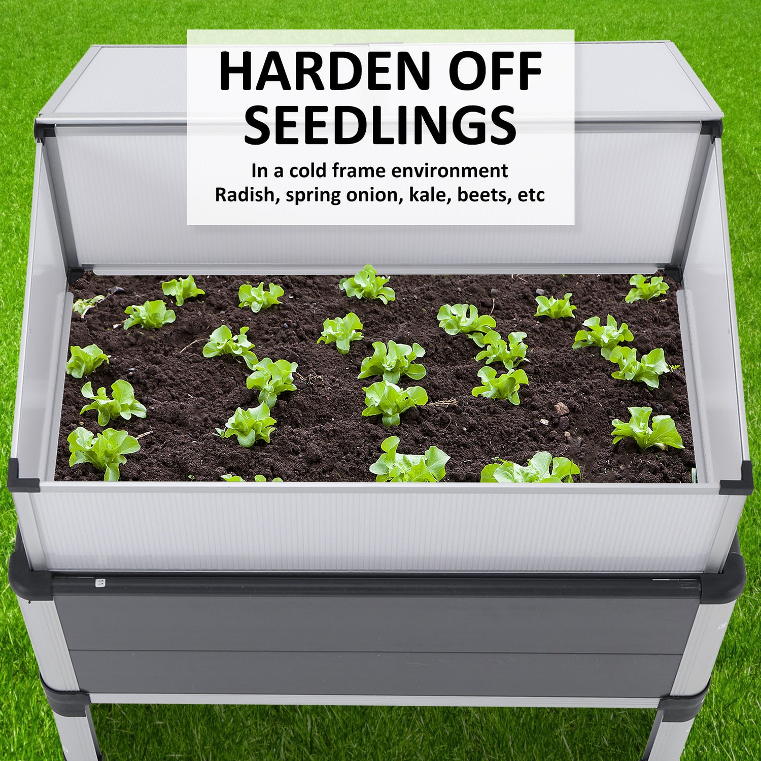 Home Ready Cold Frame Greenhouse Cover Raised Garden Bed Stand Planter-Home &amp; Garden &gt; Garden Beds-PEROZ Accessories