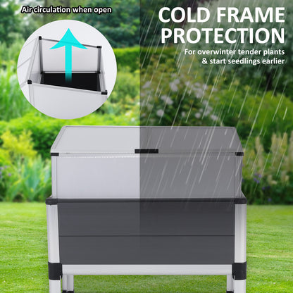Home Ready Cold Frame Greenhouse Cover Raised Garden Bed Stand Planter-Home &amp; Garden &gt; Garden Beds-PEROZ Accessories