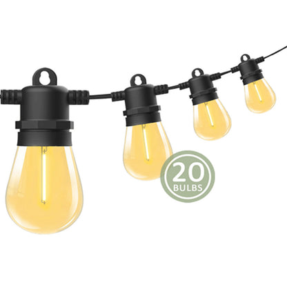 Sansai 20 Bulbs 23M Festoon String Lights LED Waterproof Outdoor Christmas Party-Home &amp; Garden &gt; Lighting-PEROZ Accessories