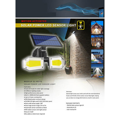 Sansai Solar Power LED Sensor Light-Home &amp; Garden &gt; Garden Lights-PEROZ Accessories