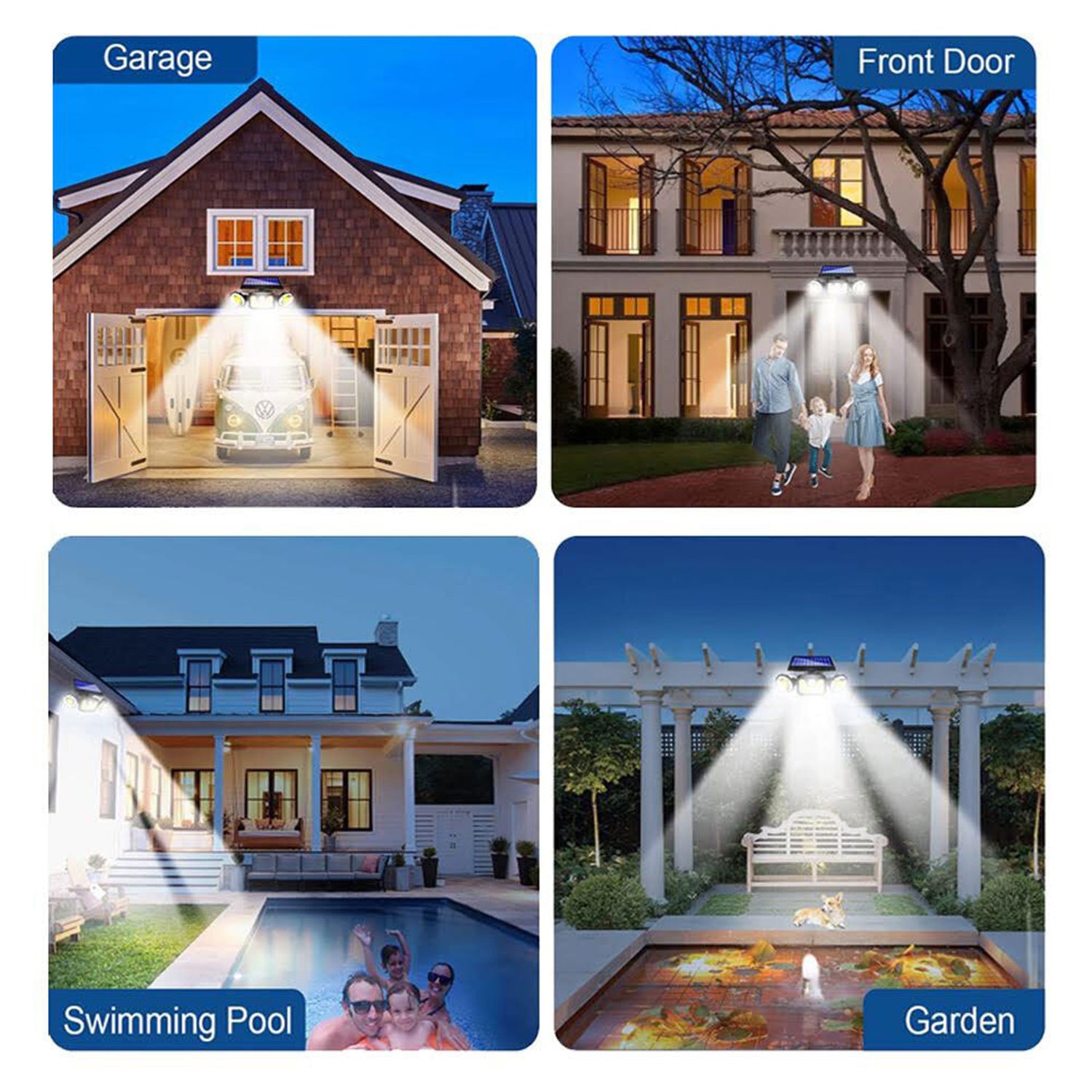 Sansai Solar Power LED Sensor Light-Home &amp; Garden &gt; Garden Lights-PEROZ Accessories