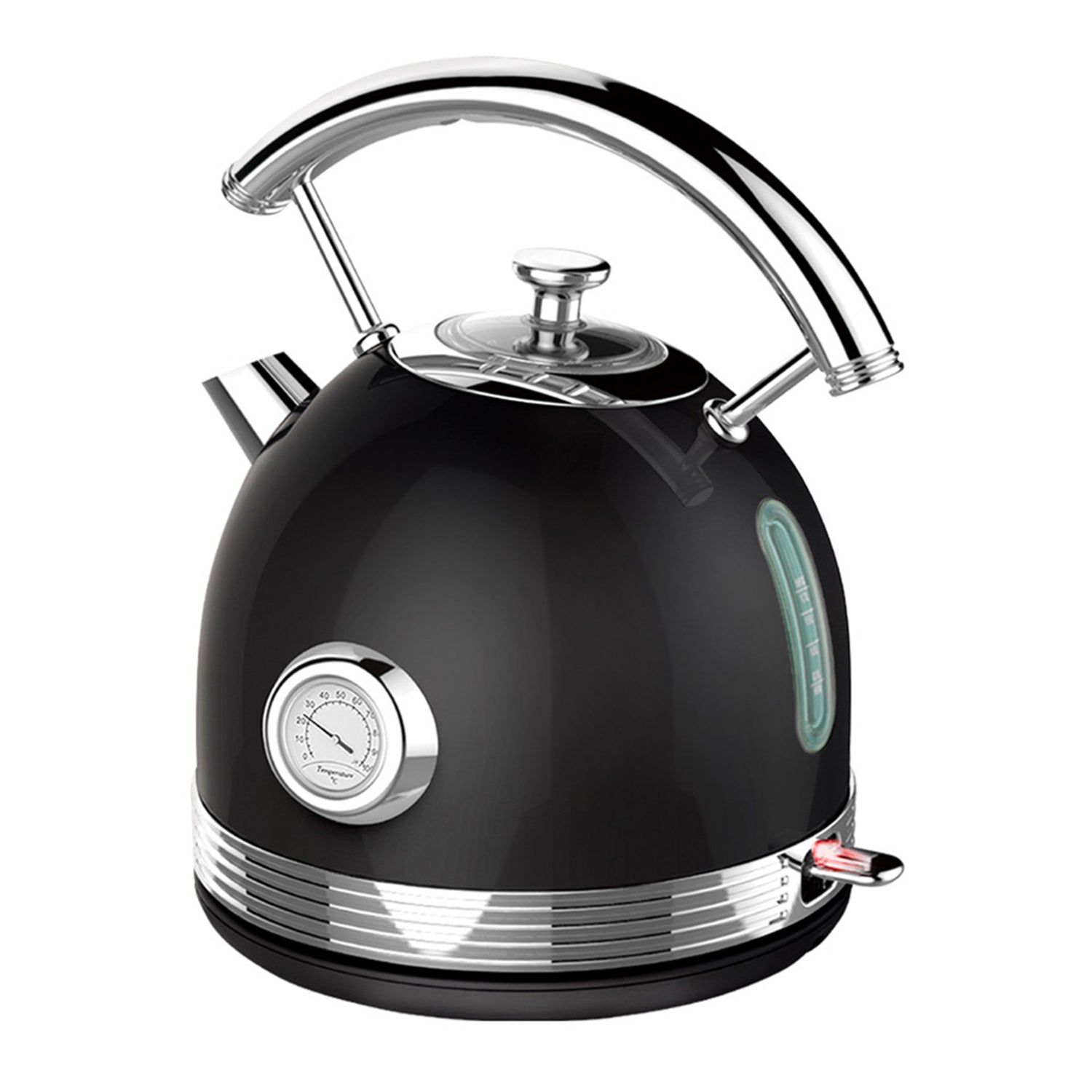 PHILEX 1.7 Black Electric Kettle Boiler Stainless Steel Retro-Appliances &gt; Kitchen Appliances-PEROZ Accessories