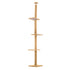 Paw Mate 278cm Brown Cat Tree PILLAR Scratcher Adjustable Floor to Ceiling Condo Tower-Pet Care > Cat Supplies-PEROZ Accessories