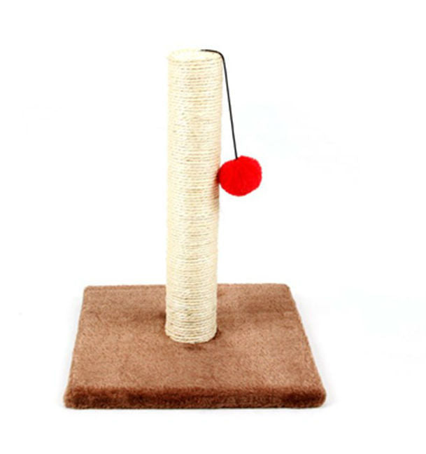 YES4PETS 2 x Cat Kitten Single Scratching Post with Toy-Brown-Pet Care &gt; Cat Supplies-PEROZ Accessories