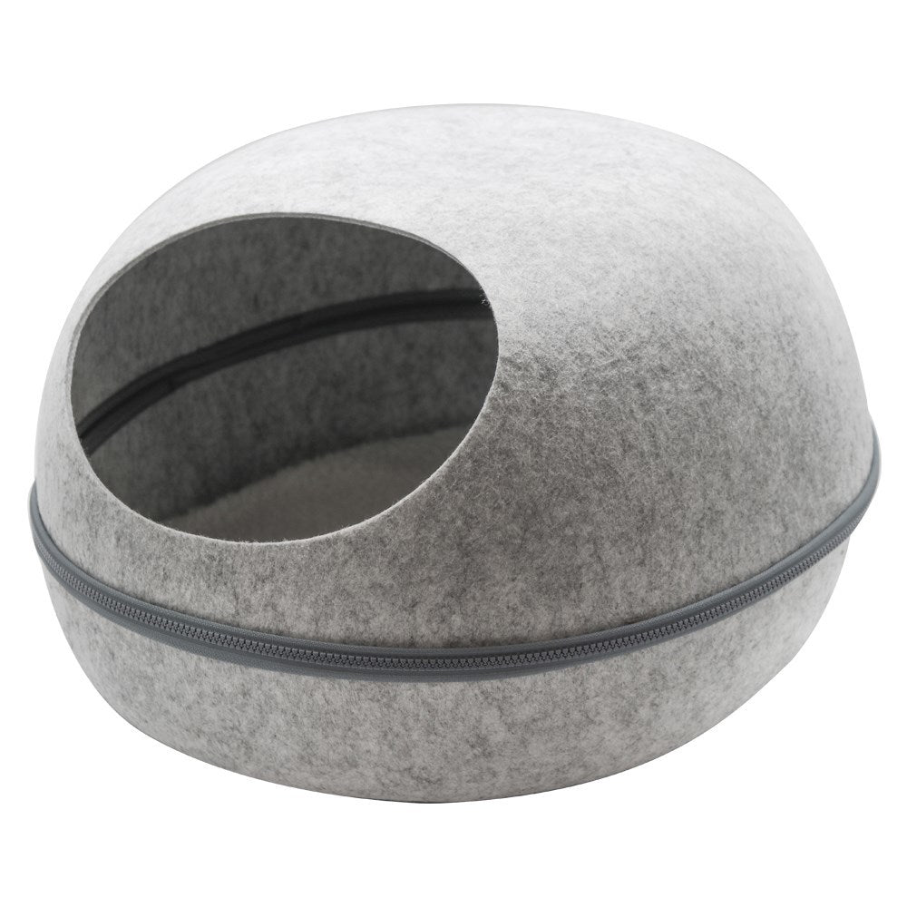 Large Cave Cat Soft Cushion Igloo Kitten Cat Bed Mat House Dog Puppy-Pet Beds-PEROZ Accessories