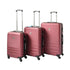 YES4HOMES ABS Luggage Suitcase Set 3 Code Lock Travel Carry Bag Trolley Maroon 50/60/70-Home & Garden > Travel-PEROZ Accessories