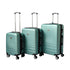 YES4HOMES Expandable ABS Luggage Suitcase Set 3 Code Lock Travel Carry Bag Trolley Green-Home & Garden > Travel-PEROZ Accessories