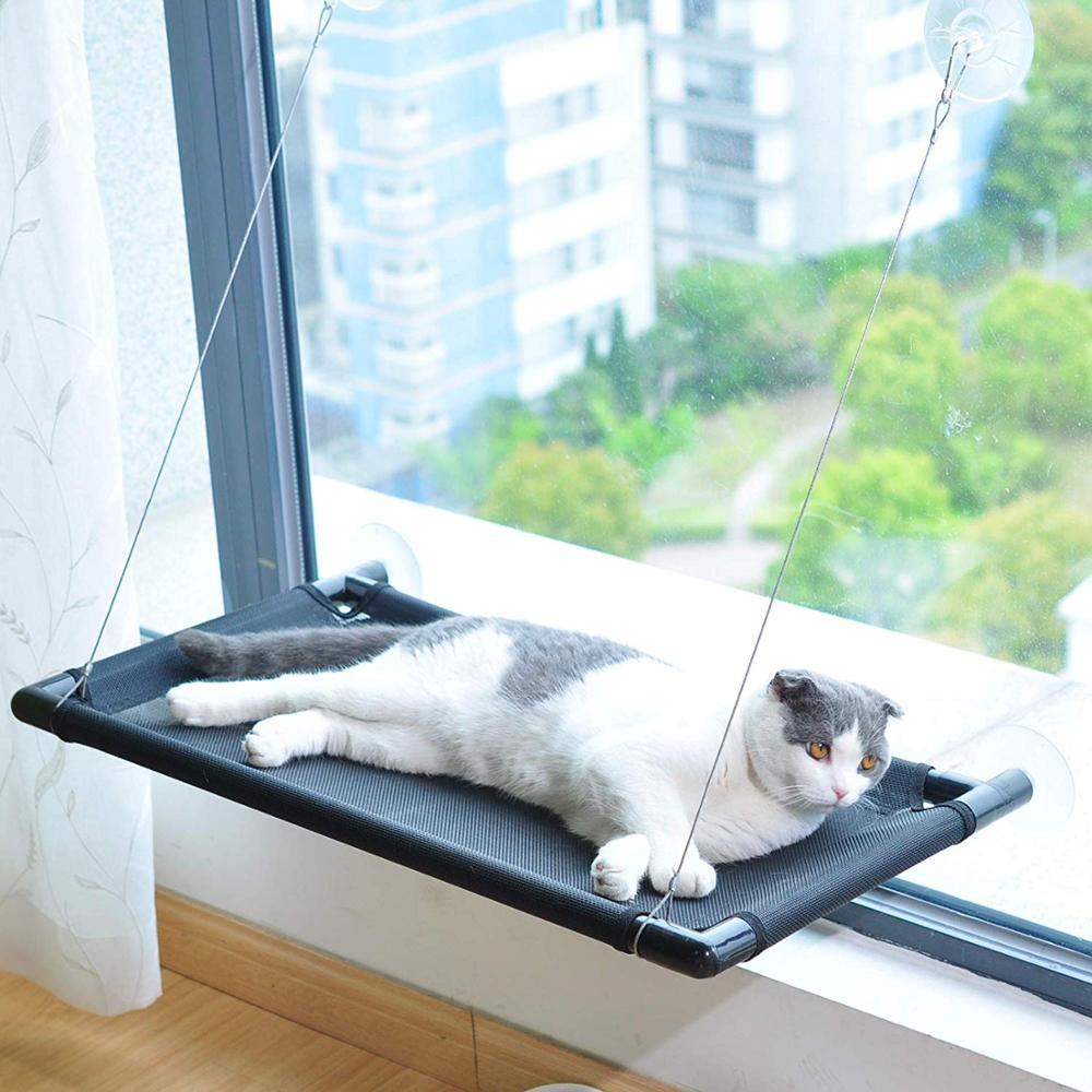 Pet Cat Window Mounted Durable Seat Hammock Perch Bed Hold Up To 20 kg-Pet Beds-PEROZ Accessories