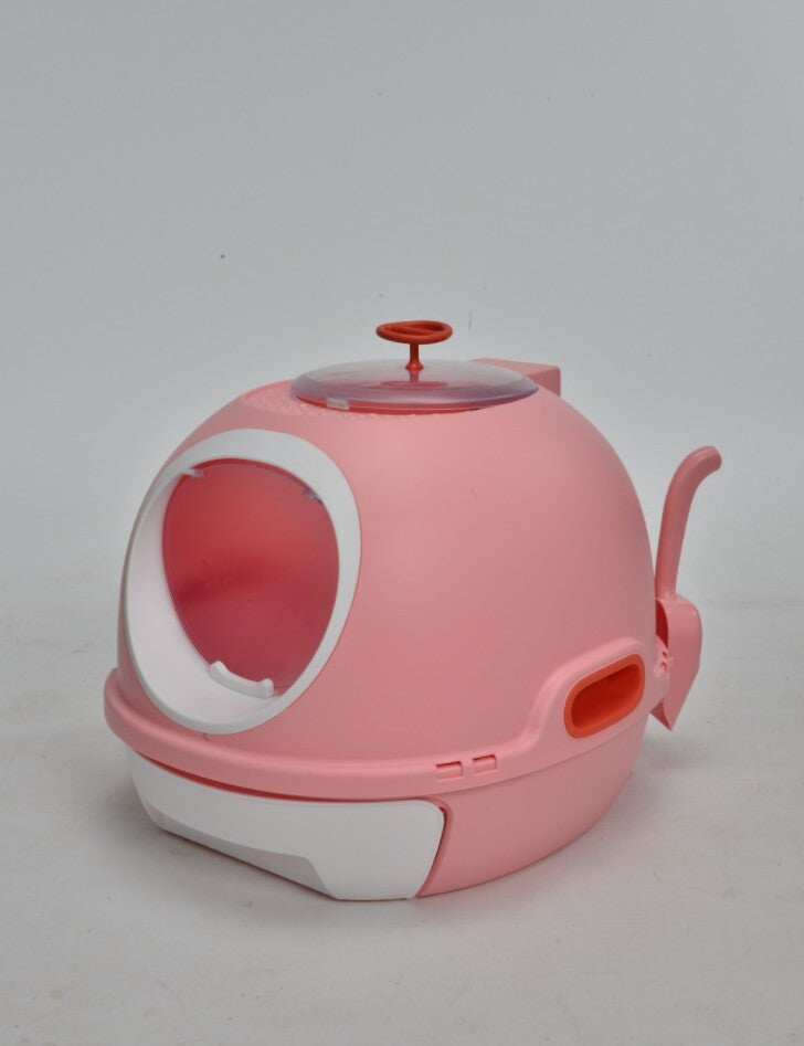 YES4PETS Cat Toilet Litter Box Tray House W Sky window Drawer Photocatalyst Purifier Pink-Pet Care &gt; Cat Supplies-PEROZ Accessories