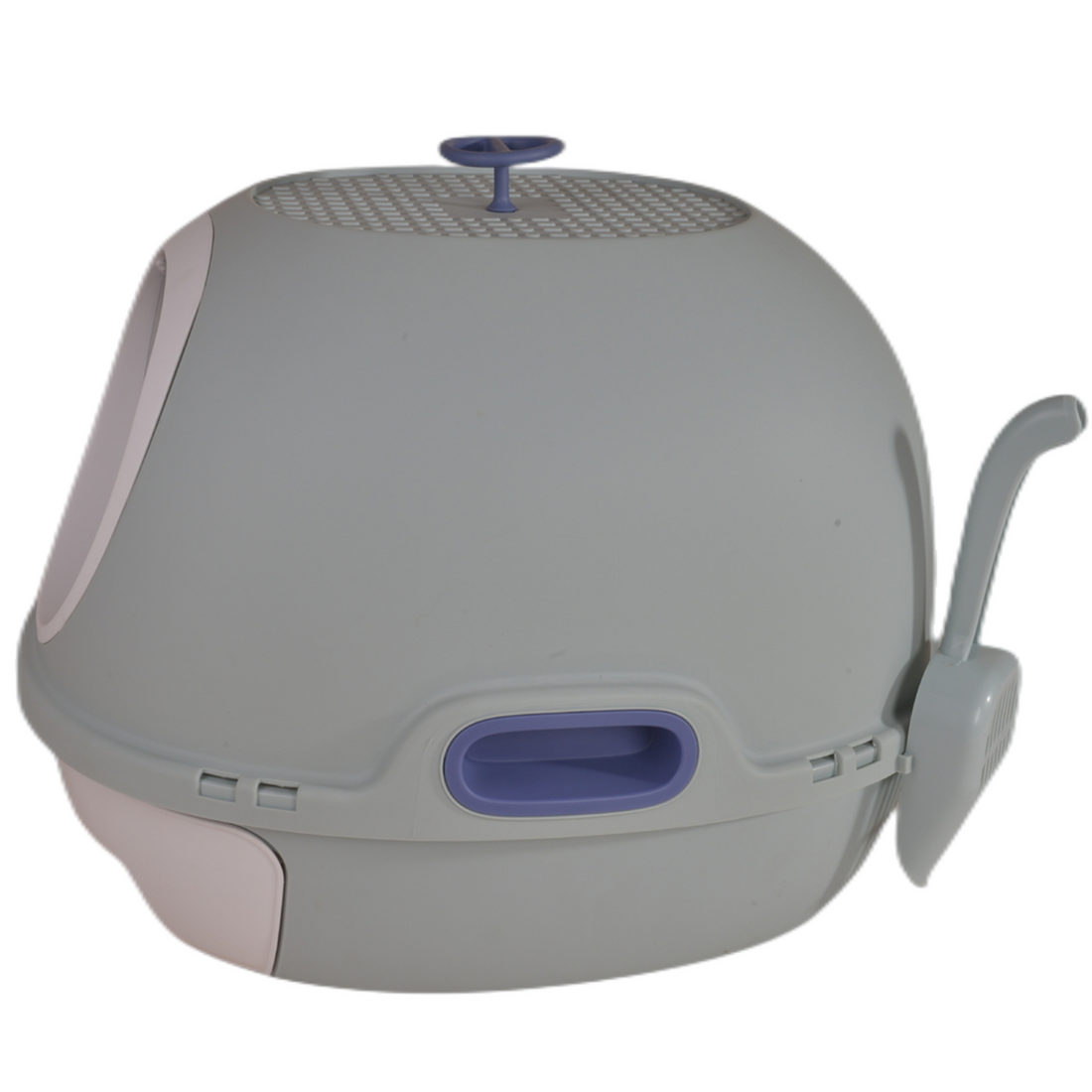 YES4PETS Hooded Cat Toilet Litter Box Tray House With Drawer and Scoop Blue-Pet Care &gt; Cat Supplies-PEROZ Accessories