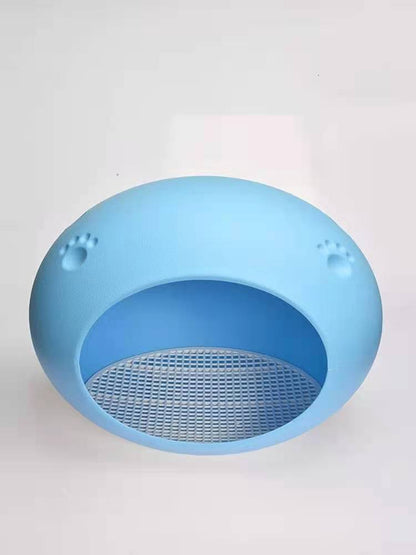 Medium Cave Cat Kitten Box Igloo Cat Bed House Dog Puppy House-Blue-Pet Beds-PEROZ Accessories