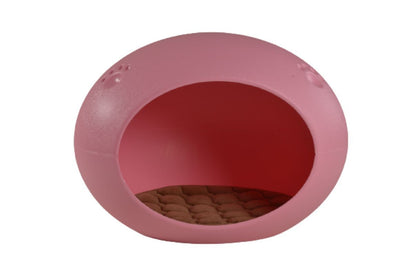 Medium Cave Cat Kitten Box Igloo Cat Bed House Dog Puppy House Pink-Pet Beds-PEROZ Accessories