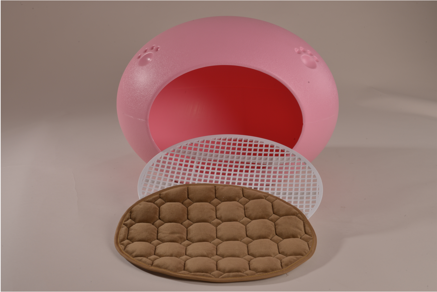 Medium Cave Cat Kitten Box Igloo Cat Bed House Dog Puppy House Pink-Pet Beds-PEROZ Accessories