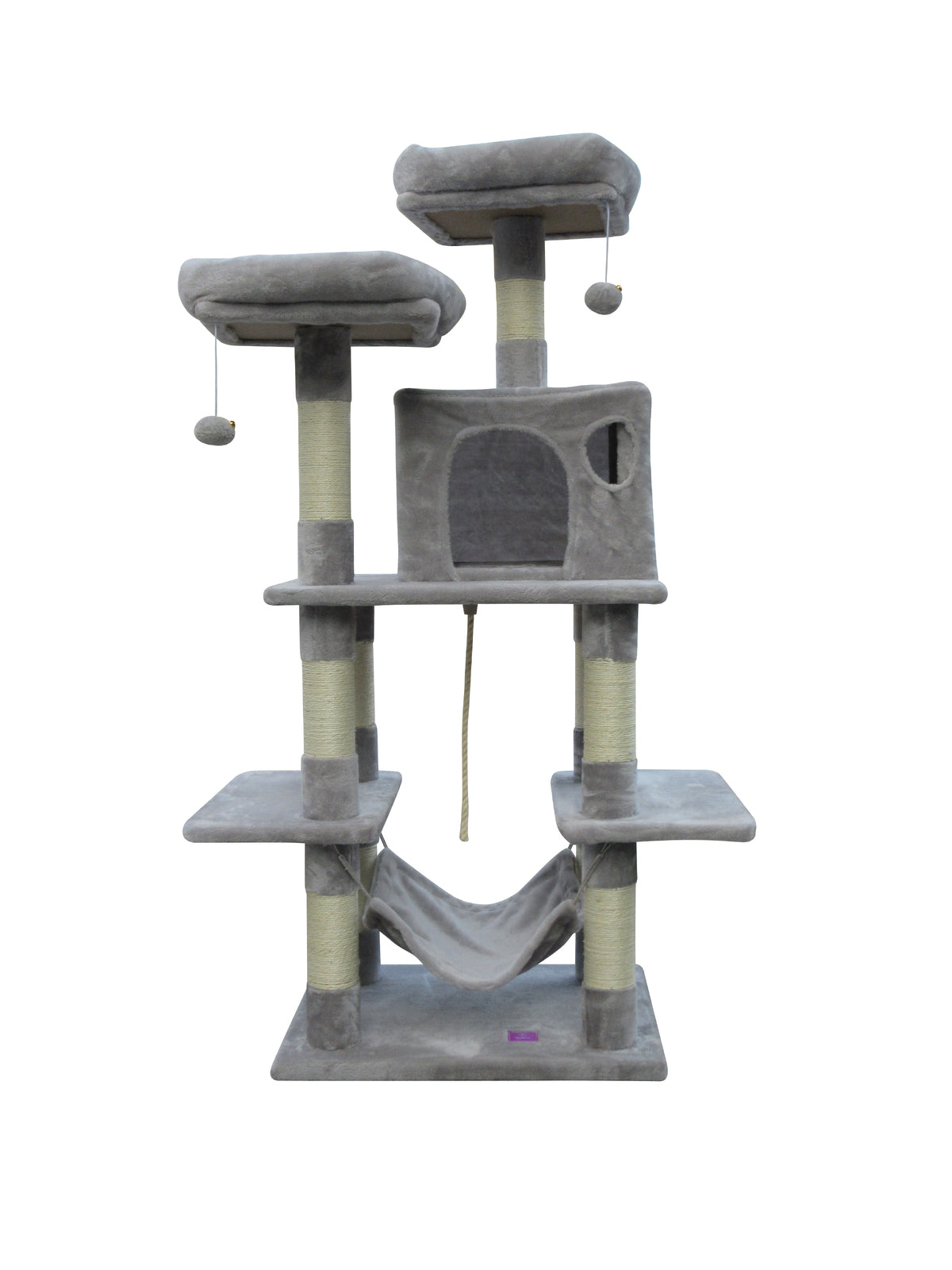 YES4PETS 145 cm Cat Scratching Post Tree Scratcher Pole-Little Grey-Cat Trees-PEROZ Accessories
