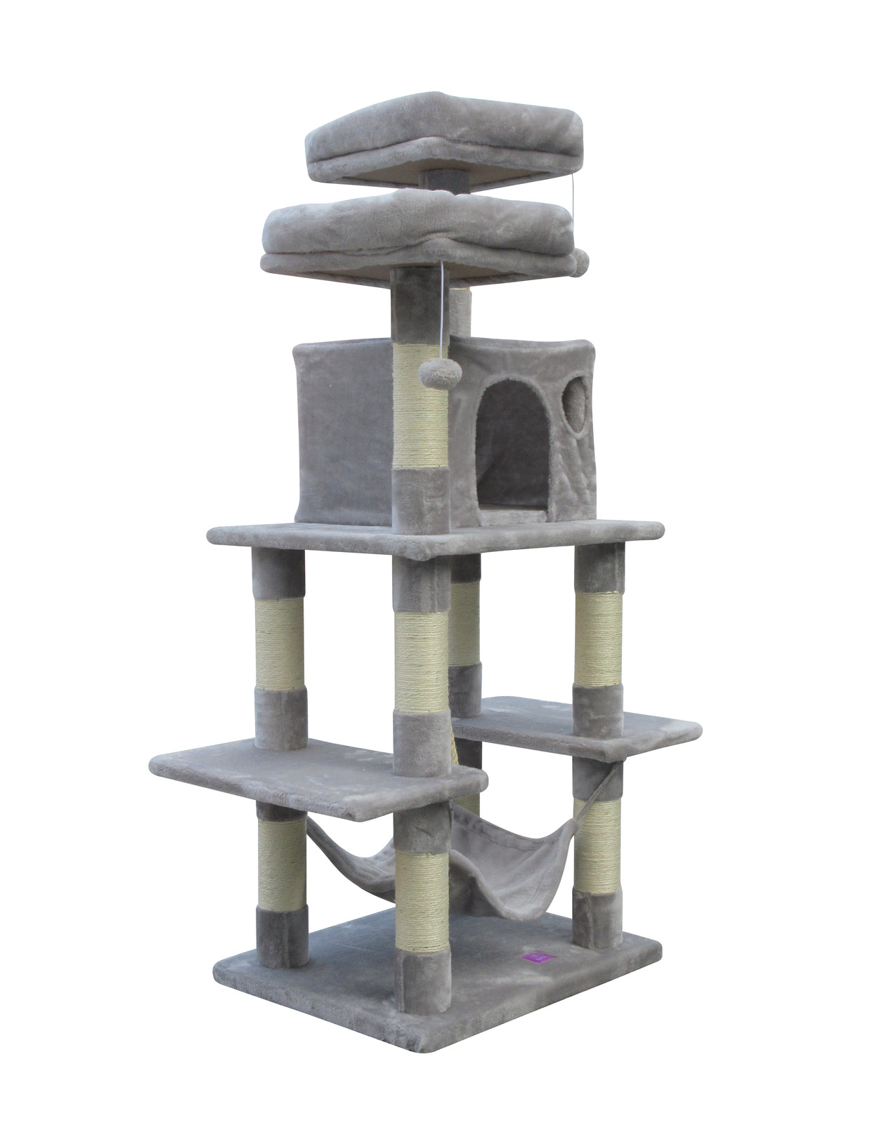 YES4PETS 145 cm Cat Scratching Post Tree Scratcher Pole-Little Grey-Cat Trees-PEROZ Accessories