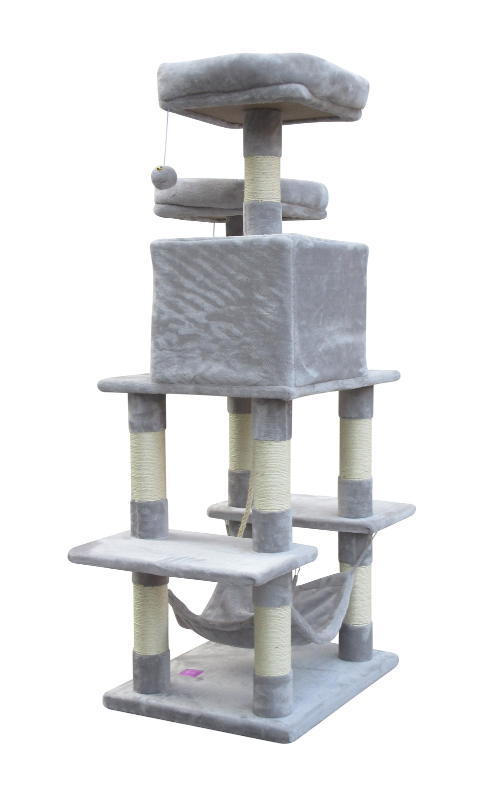 YES4PETS 145 cm Cat Scratching Post Tree Scratcher Pole-Little Grey-Cat Trees-PEROZ Accessories