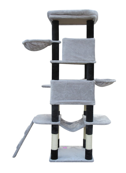YES4PETS 161 cm Cat Scratching Post Tree Scratcher Pole-Little Grey-Cat Trees-PEROZ Accessories