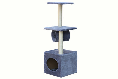 YES4PETS 112 cm Grey Cat Kitten Scratching Post Tree Scratcher Pole-Cat Trees-PEROZ Accessories