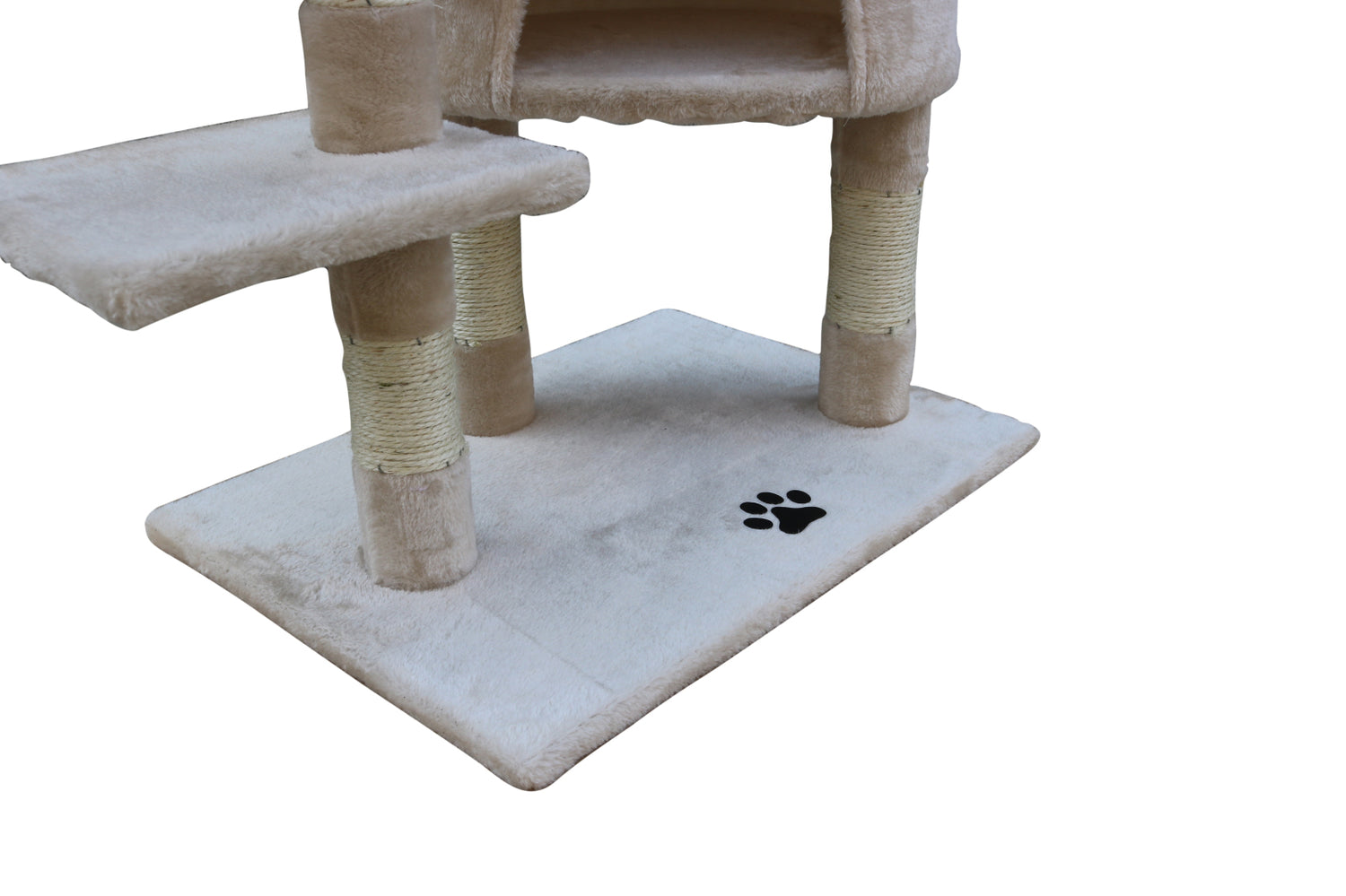 YES4PETS 120 cm Multi level Cat Kitten Scratching Post Tree-Beige-Cat Trees-PEROZ Accessories