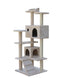 YES4PETS 130 cm Beige Cat Scratching Post Tree Scratcher Pole-Beige-Pet Care > Cat Supplies-PEROZ Accessories