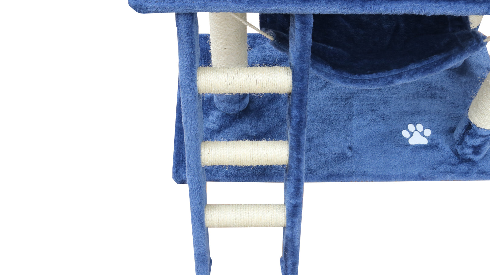 YES4PETS 140 cm Cat Kitten Scratching Post Tree W ladder &amp; Hammock-Blue-Pet Care &gt; Cat Supplies-PEROZ Accessories