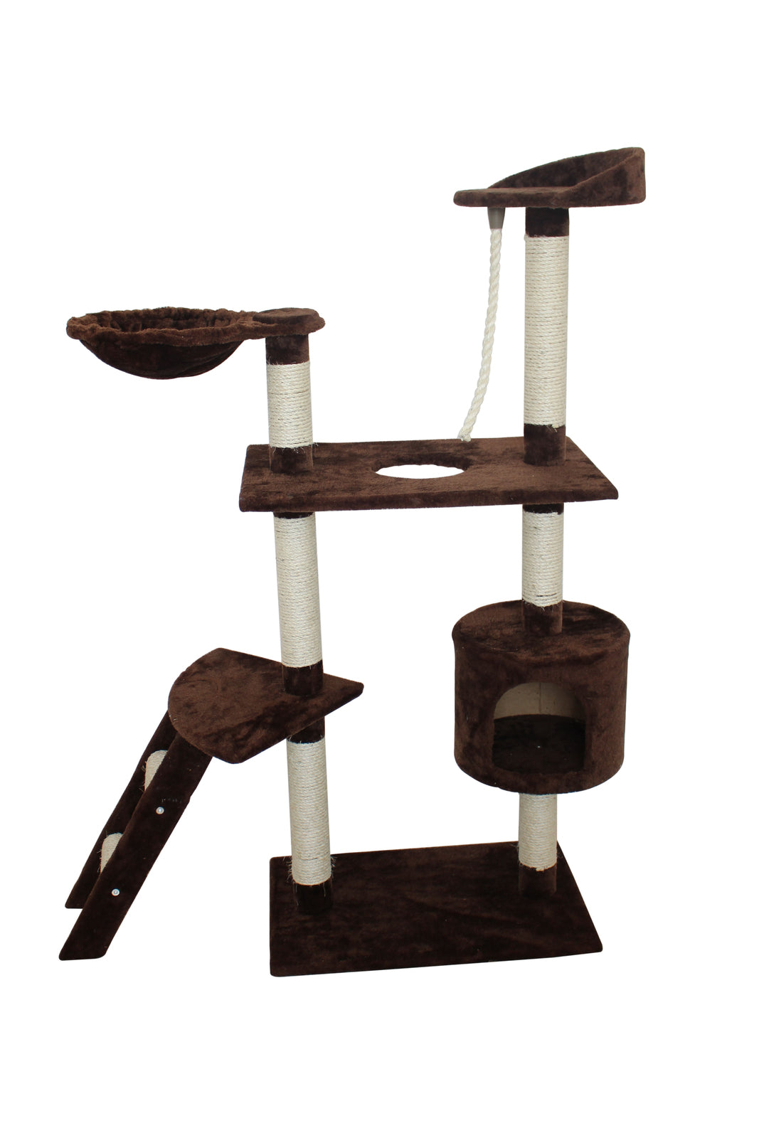 YES4PETS 145 cm Cat Tree Scratching Post Tree With ladder-Pet Care &gt; Cat Supplies-PEROZ Accessories